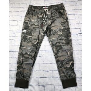 Tommy Hilfiger MENS XL Drawstring Camo Cargo Elastic Waistband Joggers Pants